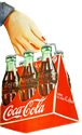 アンティーク・レトロ背景透過PNG画像素材 コカ・コーラ瓶