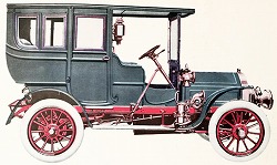 ヴィンテージイラスト素材20世紀初頭の車